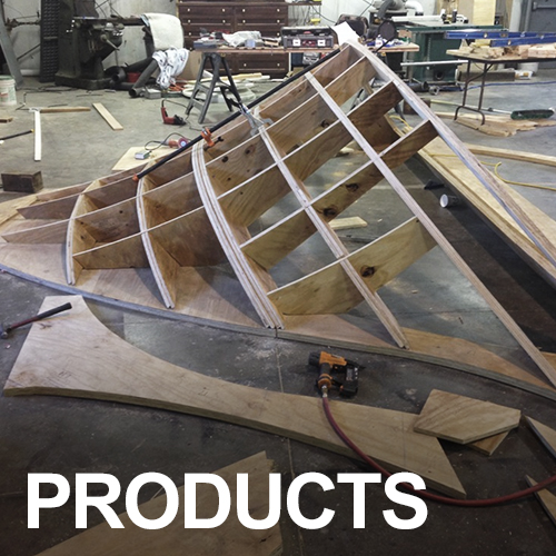Prefabricated framing components in the shop